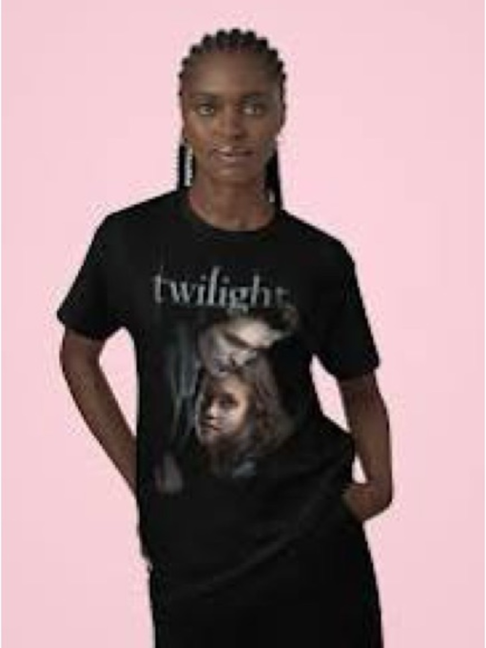 T132 NWT Twilight Bella & Edward Unisex Graphic T Shirt - Size: Large